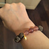 herbal bracelet made from natural sandalwood worn daily for calm and balance