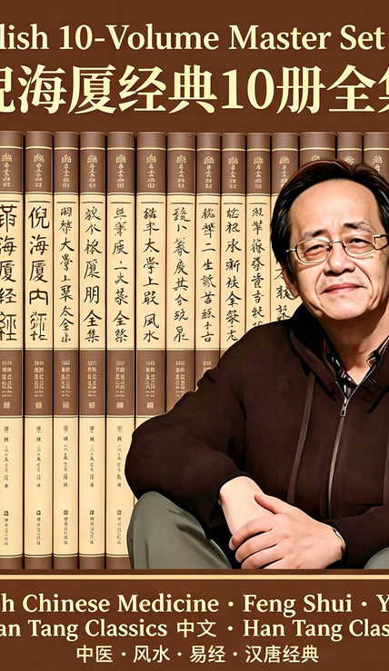 Ni Hai Xia 10-volume Chinese medicine and metaphysics master set featuring acupuncture, herbal medicine, Feng Shui, and Han Tang classics