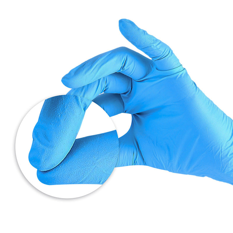 Gants en nitrile bleus