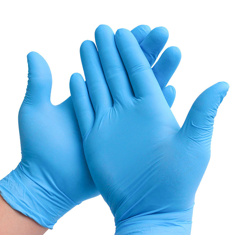 Gants en nitrile bleus