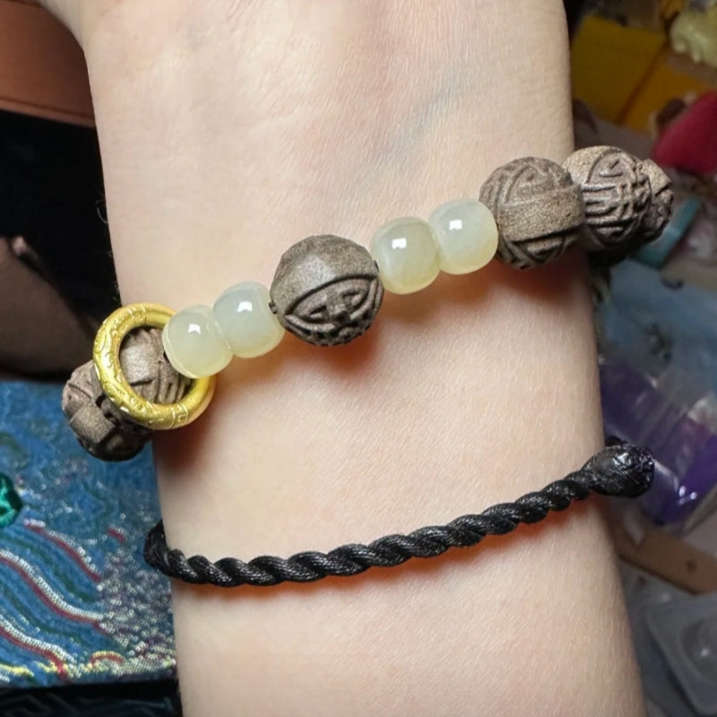 Qinglian Meigui Changqing Herbal Energy Bracelet – Handcrafted Rose Crystal Wellness Jewelry