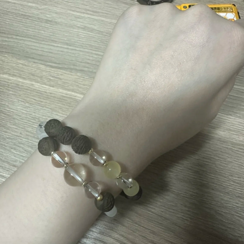 Yurong Aixiang Qingrao Bracelet artisanal chinois infusé aux herbes
