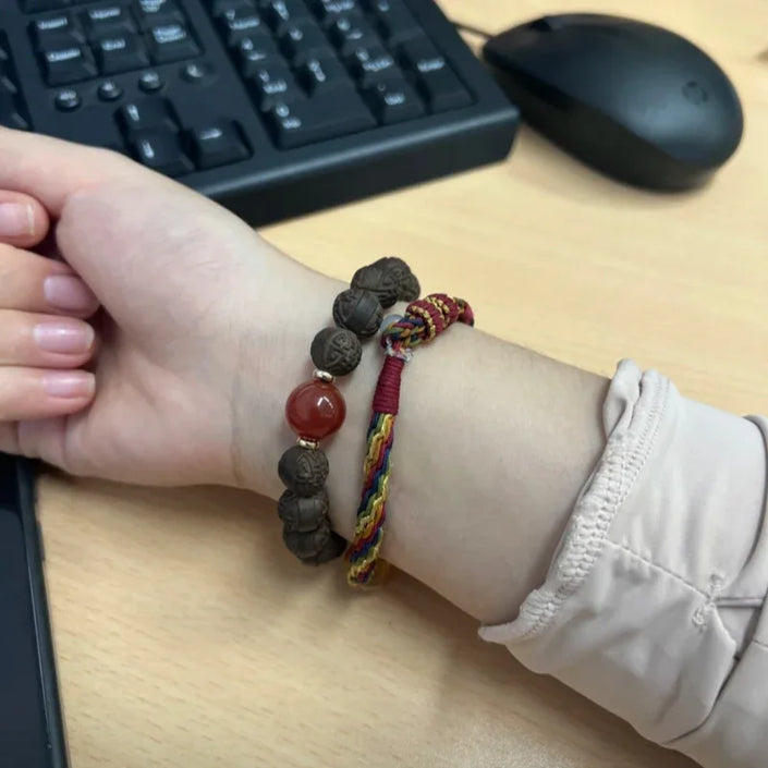 Chiyan Meigui Changqing Herbal Energy Bracelet – Single Loop 10-11mm Xi Beads Crystal Bracelet