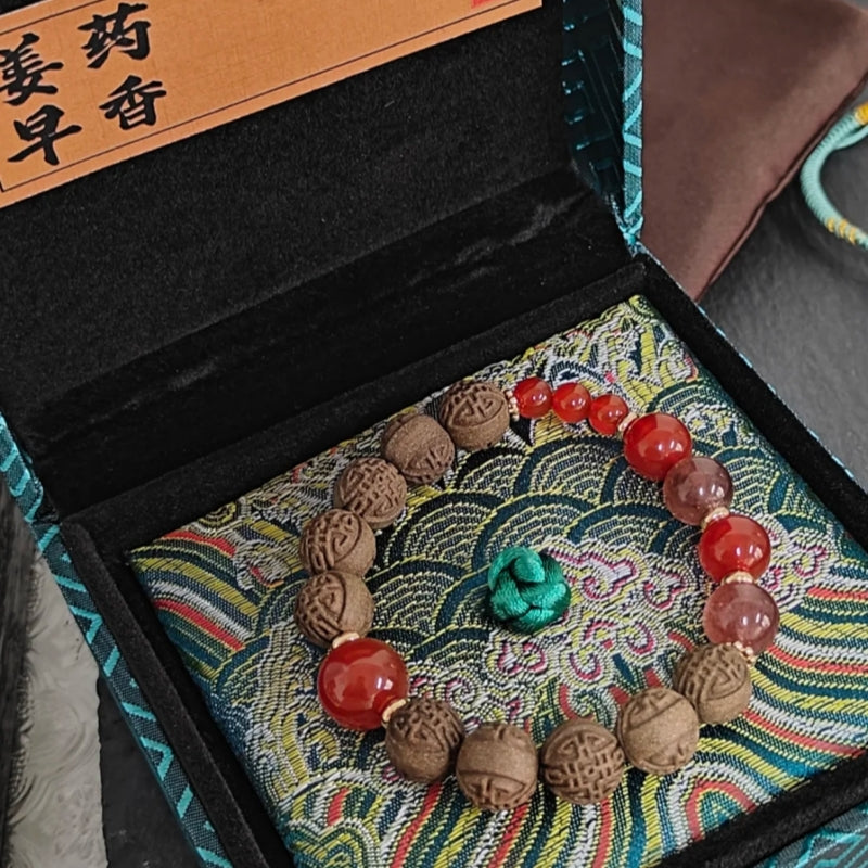 Bracelet traditionnel aux herbes et fleurs de magnolia Chiyan Yulan Qingti
