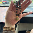 Handcrafted herbal beads and natural crystals bracelet