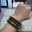 Authentic handmade herbal energy bracelet showcasing natural texture