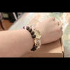 Handcrafted Ziling Yulan Qingti herbal crystal bracelet with magnolia herbal beads