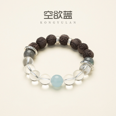 Kongyulan Mianyun Anmeng Herbal Energy Bracelet | Handmade Chinese Medicine Crystal Bracelet