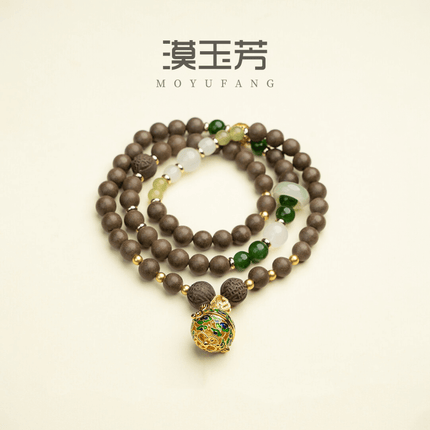 Moyu Fang Baihe Yurong Herbal Energy Bracelet – Handcrafted Wellness Crystal Jewelry